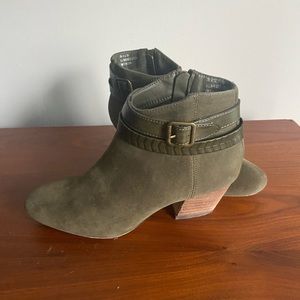 Green Heeled Booties